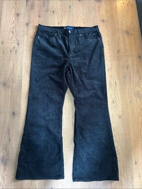 GAP Black Corduroy Flare Jeans